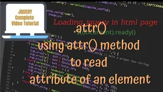 jQuery Tutorials - using jquery attr method to read an attribute of an existing element