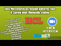 Selected java telephonic interview for HCL - SONY client microservices interview questions round 3
