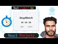 StopWatch App in React React Mini Projects