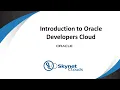Introduction to Oracle Developer Cloud DevCS - Part 1