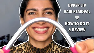 Upper Lip Hair Removal AT HOME DURING LOCKDOWN Spring Hair Remover How To Do It Review