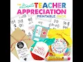 Teacher Appreciation Printable Pack