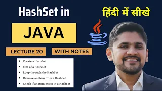 HashSet in Java Hindi Built-in HashSet Methods Java Tutorial for Beginners Amit Thinks
