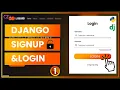 Django Login and Registration with Database Login Logout and User Authentication