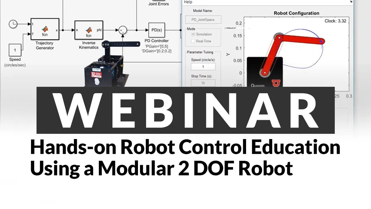 YOUser Webinar | Hands-on Robot Control Education Using a Modular 2 DOF Robot
