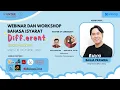 Download Lagu Webinar \u0026 Workshop Bahasa Isyarat | Different x Silang