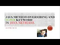 Lecture No 14 Java Method Overriding and super keyword Urdu Hindi