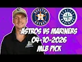 Houston Astros vs Seattle Mariners 26 MLB Pick Prediction MLB Betting Tips