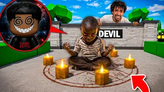SPIO il BAMBINO POSSEDUTO per 24 ORE e GUARDATE COSA FA quando È DA SOLO…(Brookhaven)