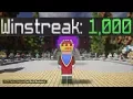 bedwars 1000 winstreak world record