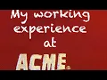 Acme Markets job review