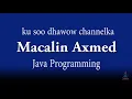 Java Lesson 5 - input from user using scanner class