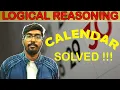 Calendar Reasoning Calcutta University Law Entrance Exam 2025