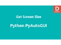 Python Pyautogui Get Screen Size