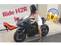 Download Lagu Biker Girl Naik Kawasaki Ninja H2R dengan Sepatu Hak Tinggi