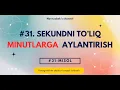 Flowgorithm sekundni to liq minutlarga aylantirish