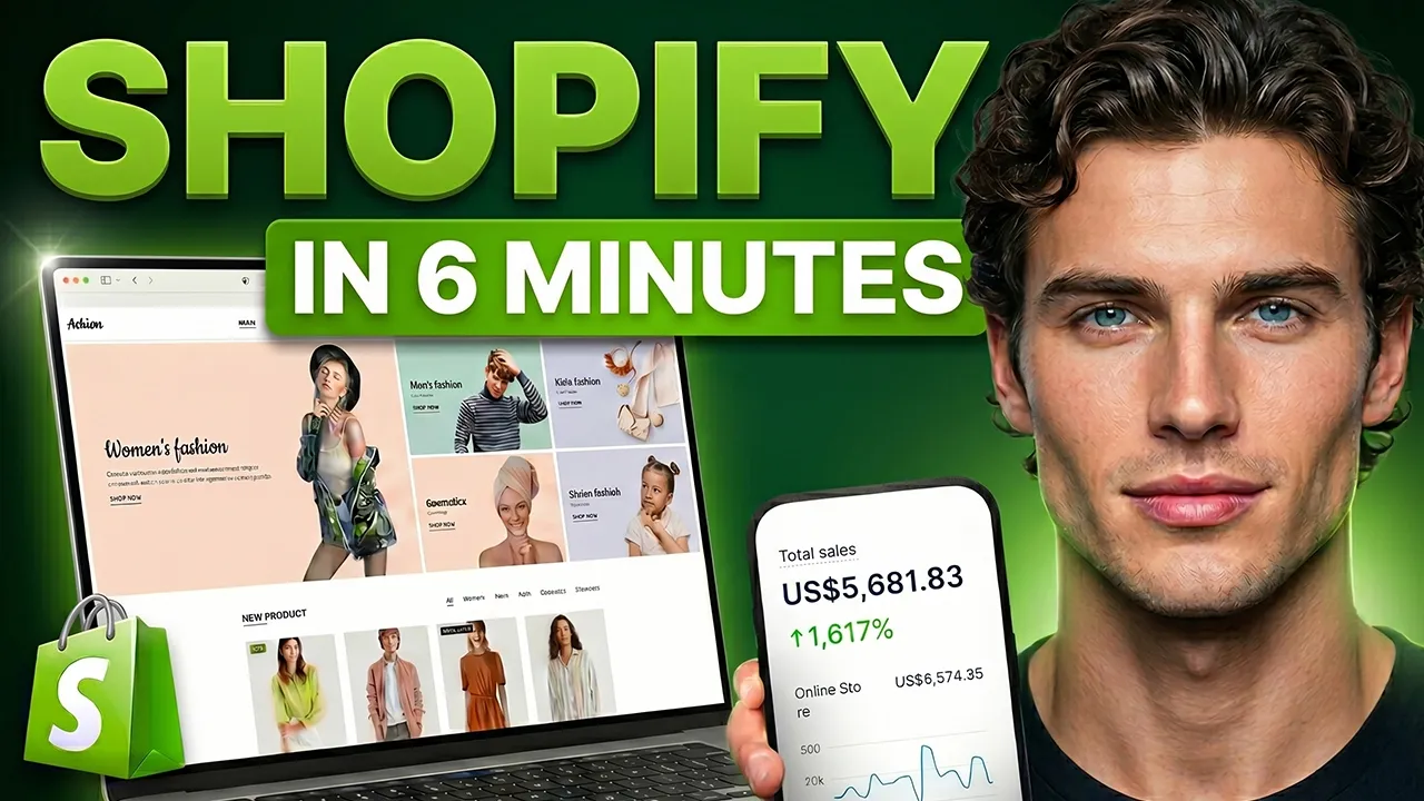 Shopify Tutorial for Beginners | How to Use Shopify in 6 Minutes!