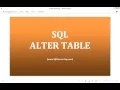 31 - SQL ALTER TABLE Statement