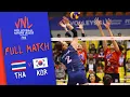 Thailand 🆚 Korea - Full Match |  Women’s Volleyball Nations League 2019