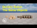 How to quickly select the same objects in Unreal Engine 5