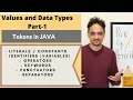 Values and Data Types Part-1 Tokens in Java ICSE Computer subject 10 9 class CBSE Beginner