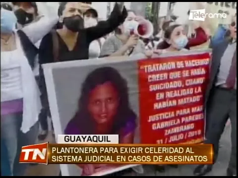 Plantonera para exigir celeridad al sistema judicial en casos de asesinatos