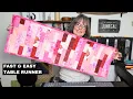 Easy Quilt As You Go Scrap Fabric Strip Table Runner