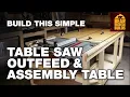 Build This Simple Table Saw Outfeed and Assembly Table - Part 1 FREE PLANS