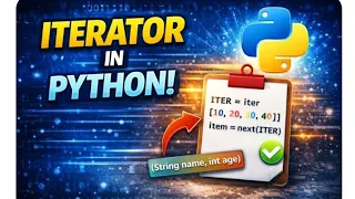 PYTHON LECTURE - 90 Python Iterator Iterable VS Iterator Iter Method EnhanceCodeLearning