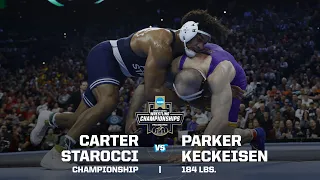 Carter Starocci vs Parker Keckeisen 2025 NCAA wrestling championship 184 pounds