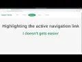 How to Highlight visited menu nav links with CSS and javascript