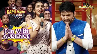 kapil bows down in front of this beauty the kapil sharma show fun with audience
