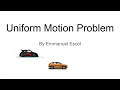 uniform motion problems