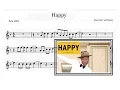 Lagu Happy - Pharrell Williams (Sheet Music Alto Saxophone)