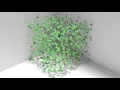 Simple 3D reaction-diffusion model simulated with Spatiocyte