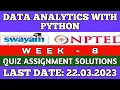 Data Analytics With Python Nptel Assignment 8 Quiz Answers 2023