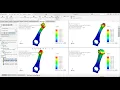 Solidworks FEA Analysis Buckling of Connecting Rod Solidworks Simulation