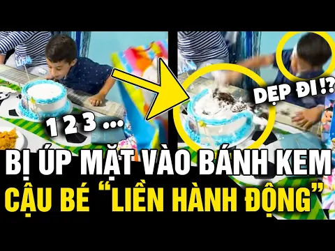 Download MP3 Bị người nhà úp mặt vào CHIẾC BÁNH KEM, cậu bé có hành động 'NÓNG GIẬN' tranh cãi | Tin Nhanh 3 Phút