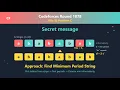 Codeforces 1078C Secret Message - Step-by-Step Solution
