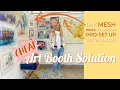 Outdoor Art booth display hack Cheap yet professional looking