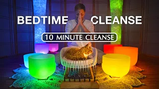quick before bed chakra cleanse 10 minute sound bath 