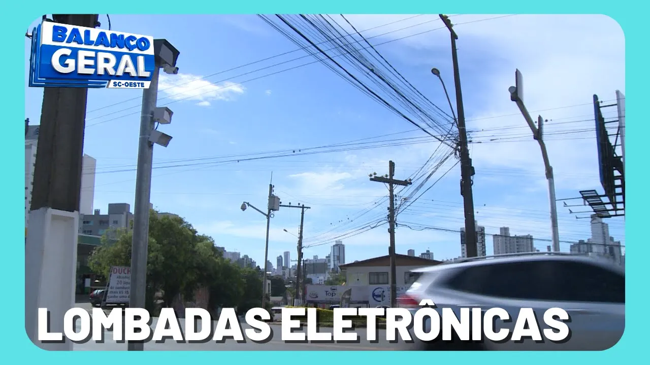 Lombadas Eletrônicas de Chapecó voltam a operar no modo piscante