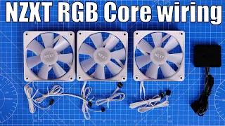 How to connect NZXT F120 and F140 Core RGB Fans