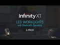Infinity X1 Worklights with Bluetooth Speakers Explainer