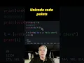 Get the numeric point values of Python characters