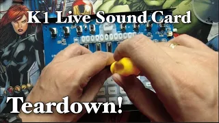 k1 live sound card teardown u0026 assembly