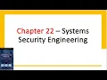Systems Engineering Ch22
