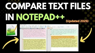 Comparing text files in NotePad Quick and Easy way to compare text files