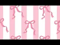 1 Hour Pink Bow Wallpaper Screensaver White Background Aesthetic Loop No Music