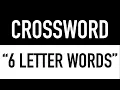 Crossword Puzzles with Answers 6 Letter Words
